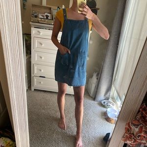 Jean overall dress